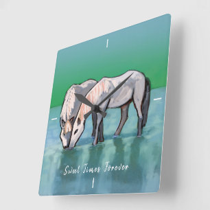 Carrée Temps doux pour une grande horloge