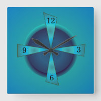 Vert et bleu marine > Horloge de cuisine
