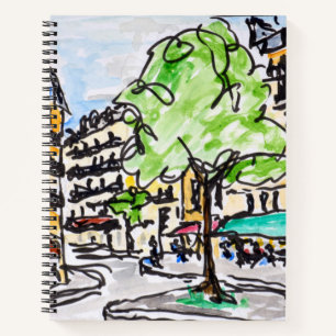 Carrefour de l'Odeon, Paris, France Notebook