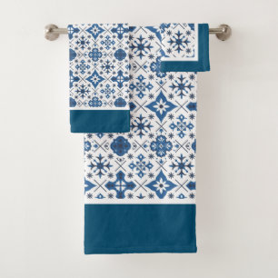 Carrelage bleu méditerranéen