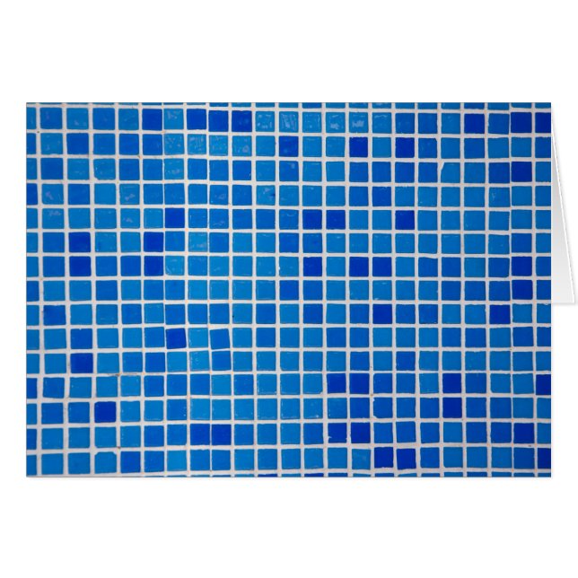 Carrelage bleu mosaïque (Devant horizontal)