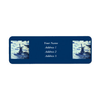 Carrelage bleu vintage Delft - Windmill
