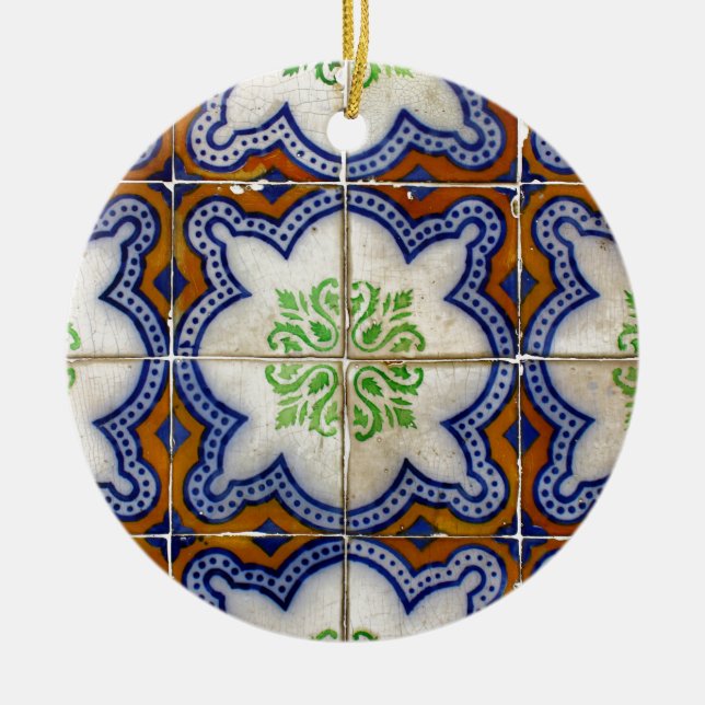 Carrelage, carrelage portugais Ornement céramique (Devant)