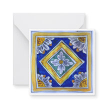 Carrelage en céramique sicilienne - P2 - Carte à n
