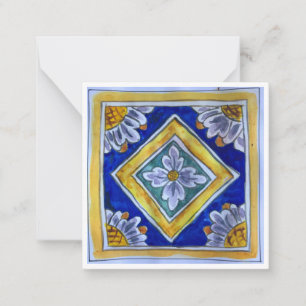 Carrelage en céramique sicilienne - P2 - Carte de 