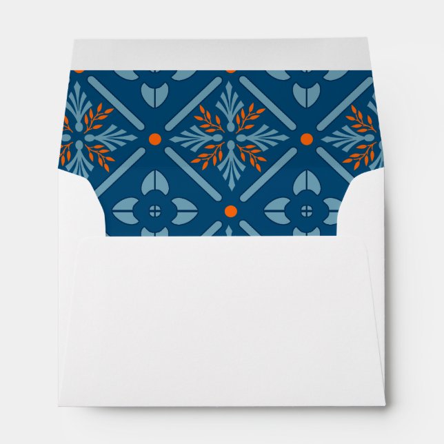 Carrelage espagnol Chypre avec Enveloppe orange (Dos (Bas))