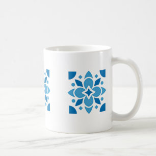 Carrelage floral en azulejo portugais - Tasse en c