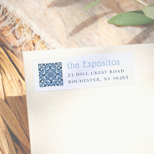 Carrelage italien   Nom et adresse personnalisés