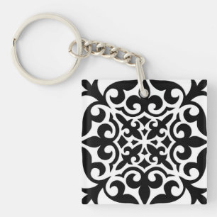 Carrelage marocain - blanc avec arrière - plan noi