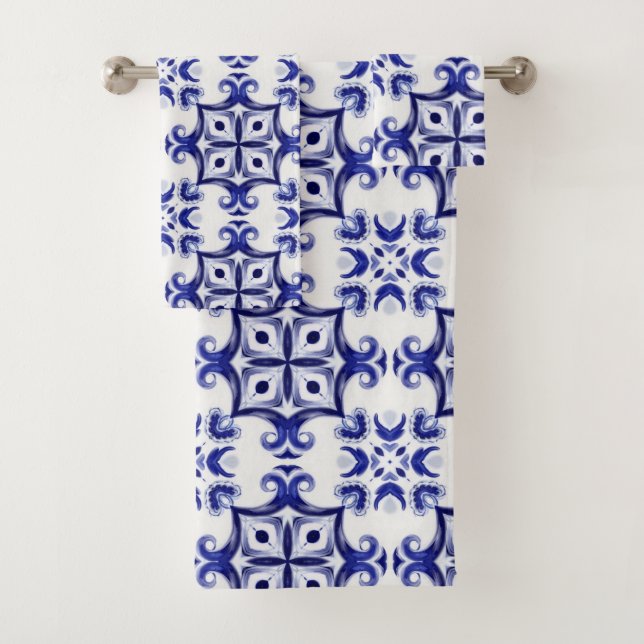 Carrelage méditerranéen, majolica, Sicilienne, (En situation)