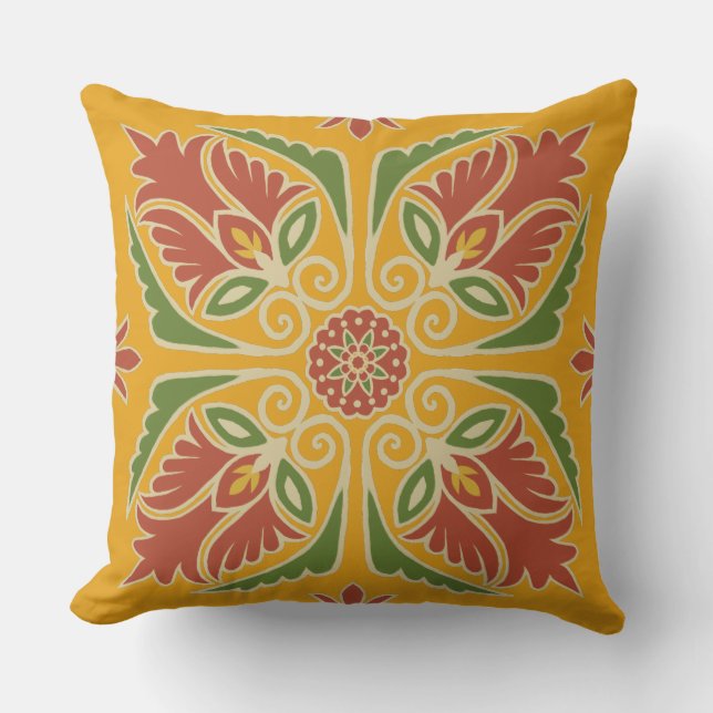 Carrelage Talavera Floral Coussin extérieur (Recto)