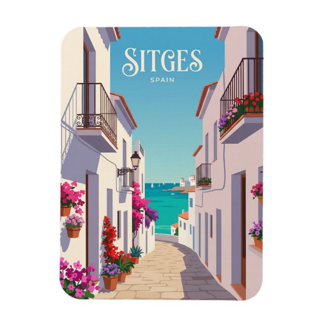 Carrer de la Mare de Déu Spain Magnet (Vertical)