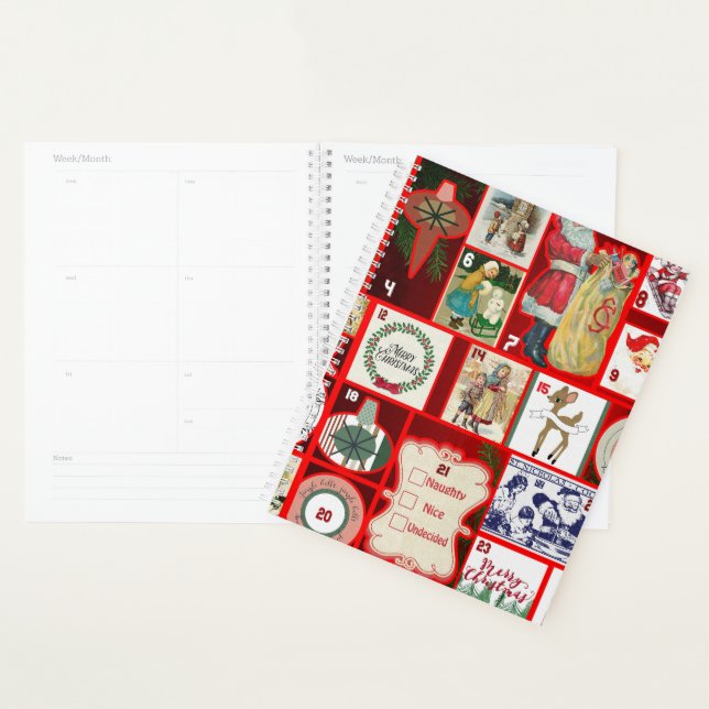 Carrés de l'illustration de Noël (Devant avec enveloppe)