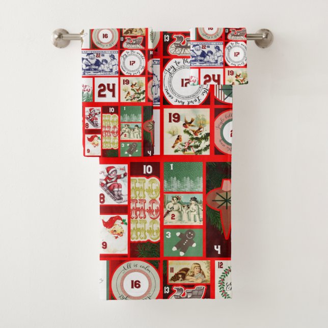 Carrés de l'illustration de Noël (En situation)
