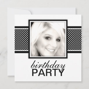 Carrés Dots Invitations de fête d'anniversaire