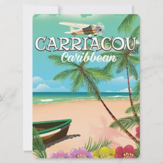Carriacou travel poster invitation