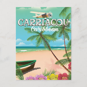 Carriacou travel poster postcard