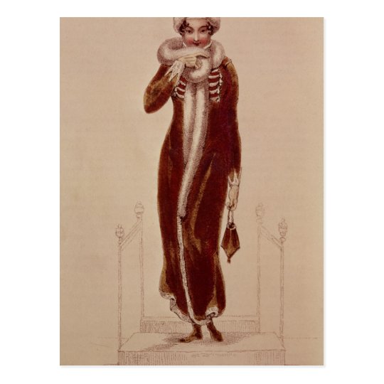 Carriage costume, Ackermann print, 1811 Postcard