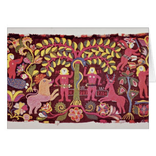 Carriage cushion cover depicting the Fall of