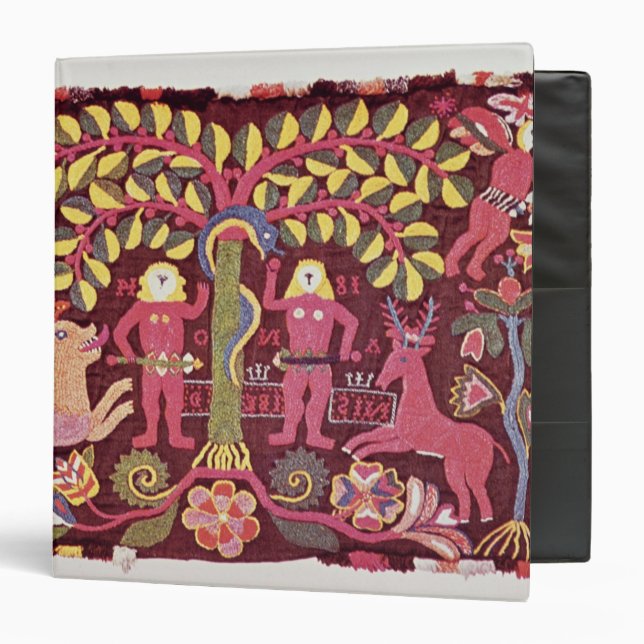 Carriage cushion cover depicting the Fall of Binder (Front/Inside)