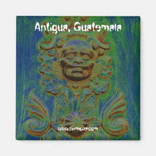 Carriage door, Antigua, Guatemala (Solarized) Magnet