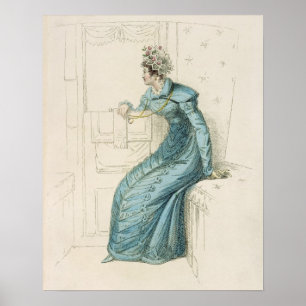 Carriage dress, fashion plate from Ackermann's Rep Poster