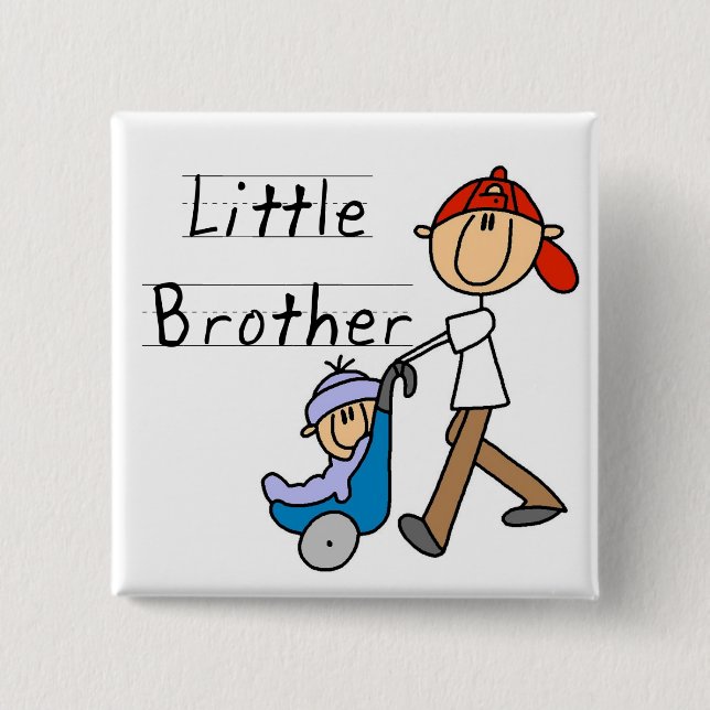 Carriage Little Brother Tshirts and Gifts 2 Inch Square Button (Front)