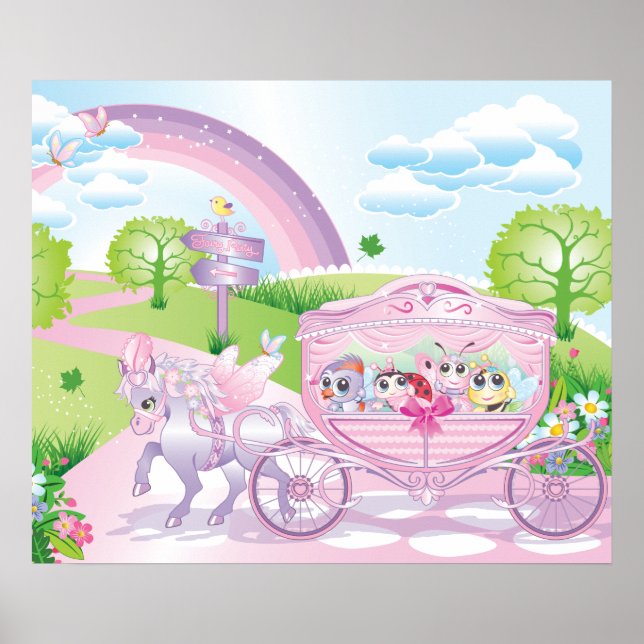 Carriage Poster for kids room (Front)