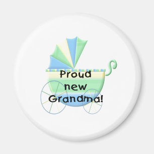Carriage Proud New Grandma Magnet
