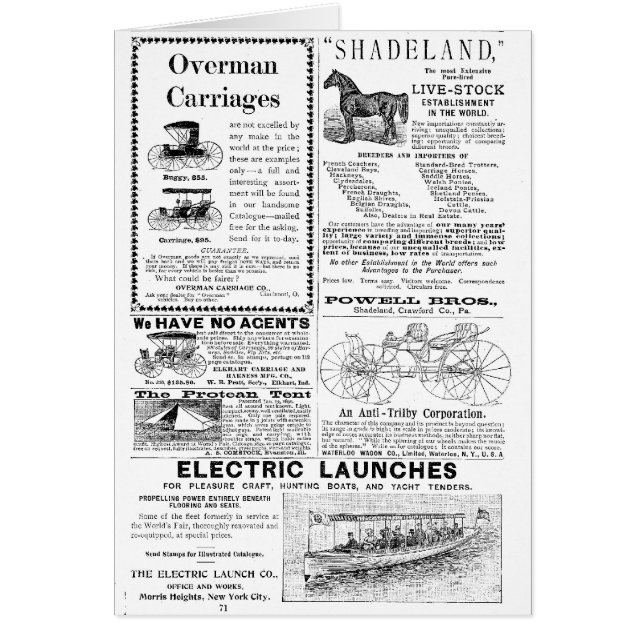 Carriages and More ads (Front)