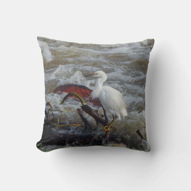 CARRIBEAN BIRD THROW PILLOW (Front)