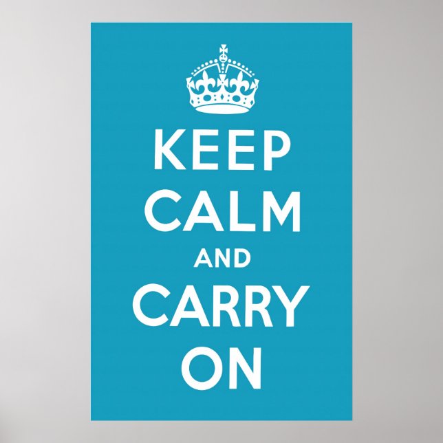 Carribean Blue Poster (Front)