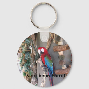 Carribean Parrot Keychain