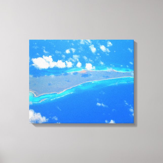 CARRIBEAN SEA #1 ON CANVAS     20 "x 16" Print (Front)
