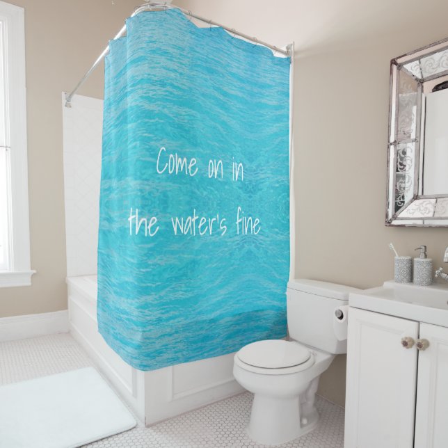 Carribean water  shower curtain (In Situ)