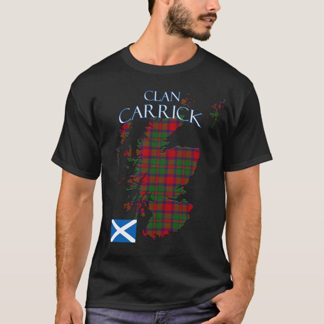 Carrick Scottish Clan Tartan Scotland T-Shirt (Front)