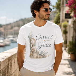 Carried By Grace – Coastal Inspirational T-Shirt