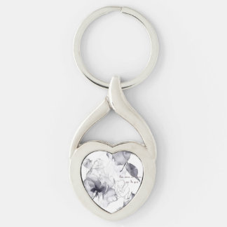 "Carried in Your Pocket, Held in My Heart" Keychain