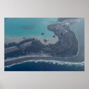 Carrier Air Wing 17 Over Wake Island Poster