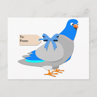 Carrier Pigeon / Give them the Bird postcard
