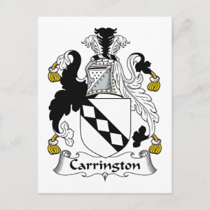 Carrington Family Crest Postcard