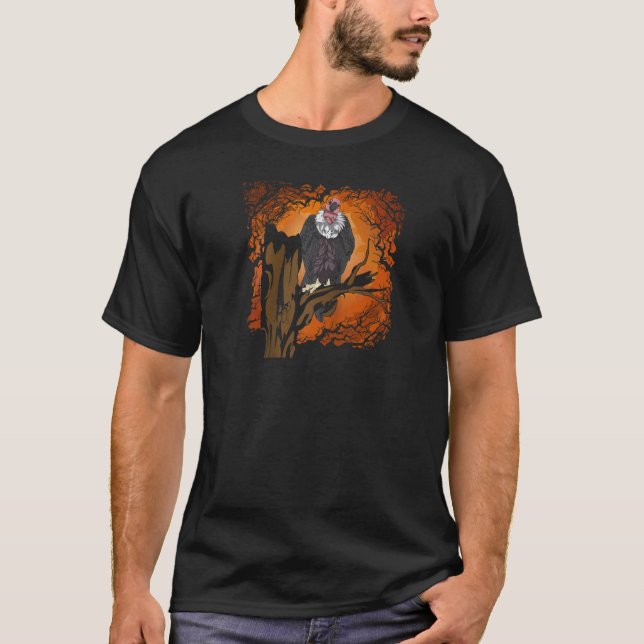 Carrion Vulture Scavenger Bird Ruppels Griffon Vul T-Shirt (Front)