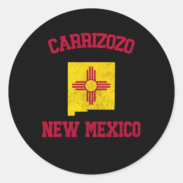 Carrizozo New Mexico  Classic Round Sticker (Front)