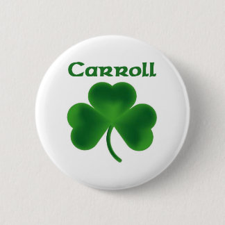Carroll Shamrock 2 Inch Round Button
