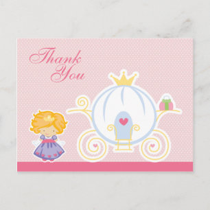 Carrosserie princesse fille mignonne merci carte p