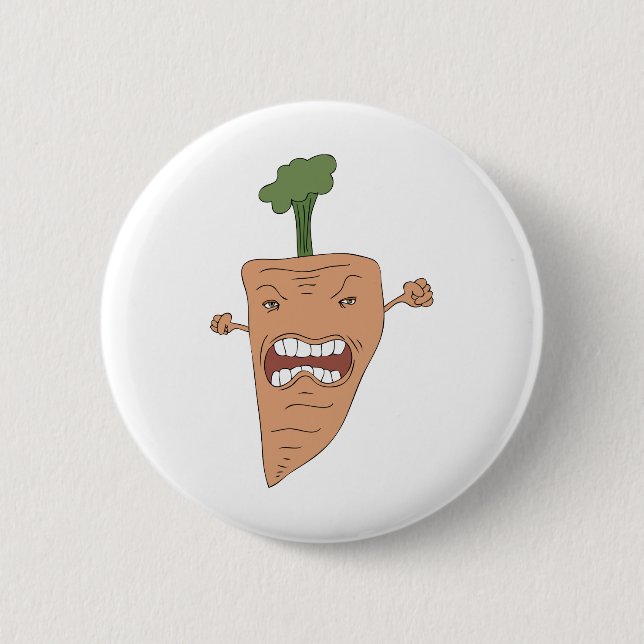 carrot 2 inch round button (Front)