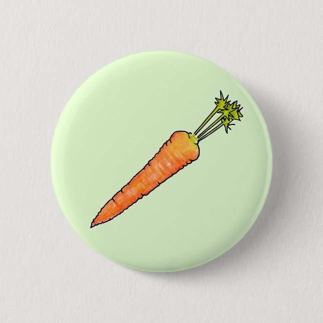Carrot 2 Inch Round Button (Front)