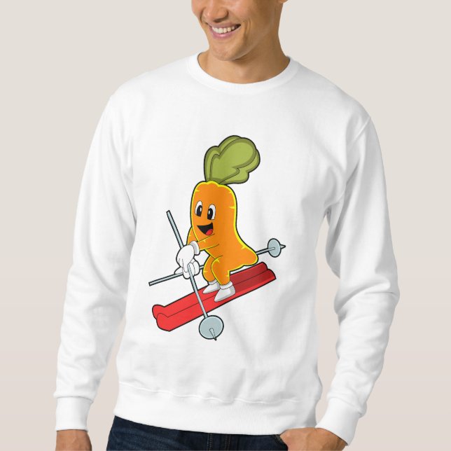 Carrot as Skier with Ski Sweatshirt (Front)