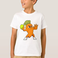 Carrot at Handball player with Handball