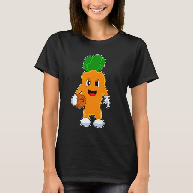 Carrot Basketball player Basketball T-Shirt (Front)
